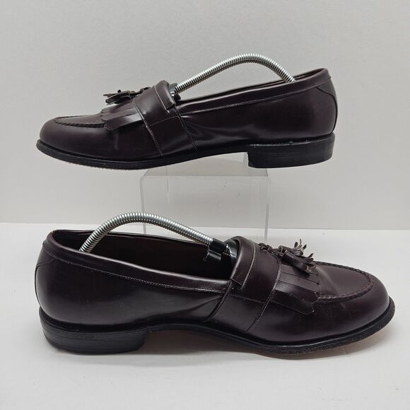 Allen Edmonds Newport Leather Tassel Loafers Brown Dress Shoes Size 11.5 B - Picture 2 of 8